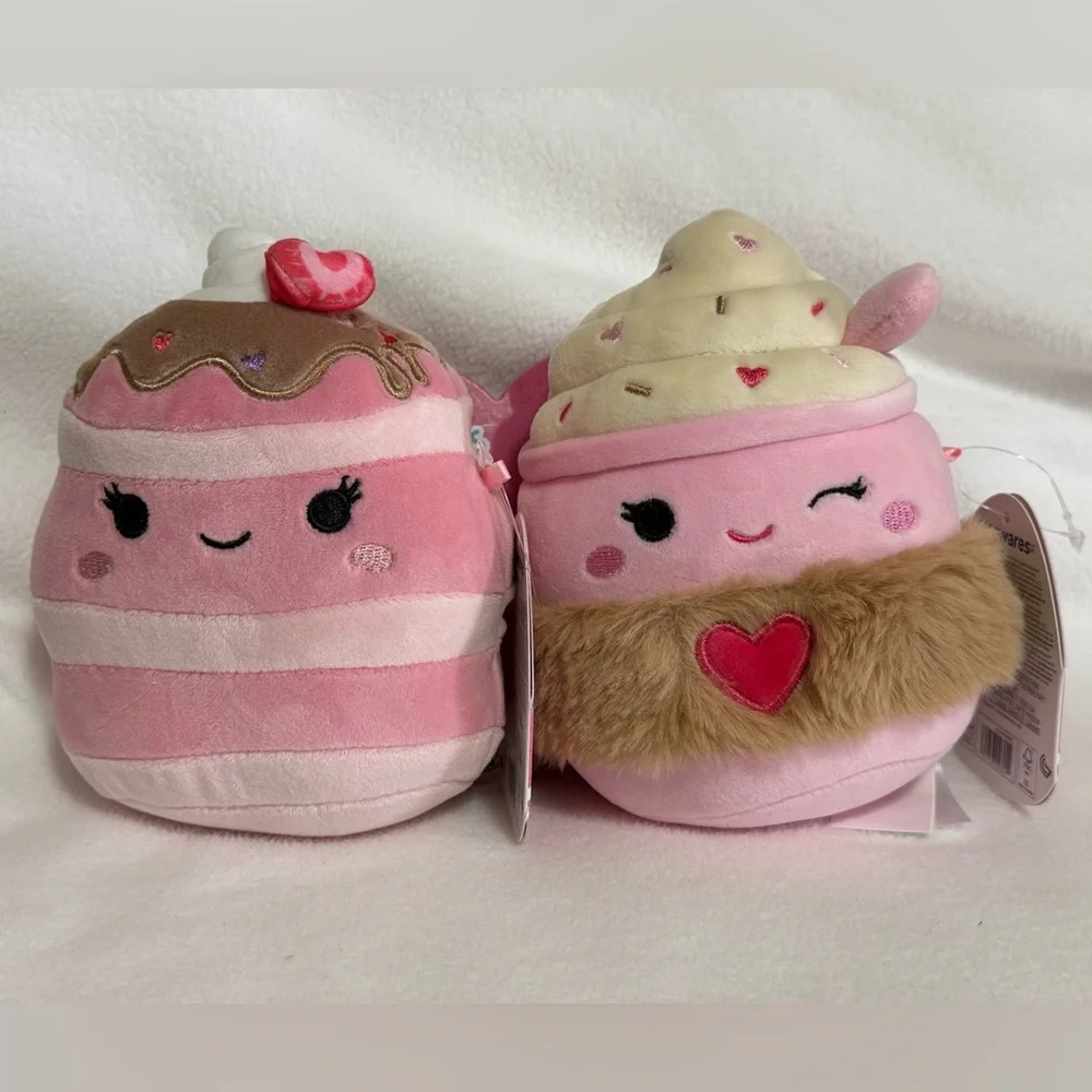 Squishmallows Pink Dessert-Themed Plush Pair - NWT